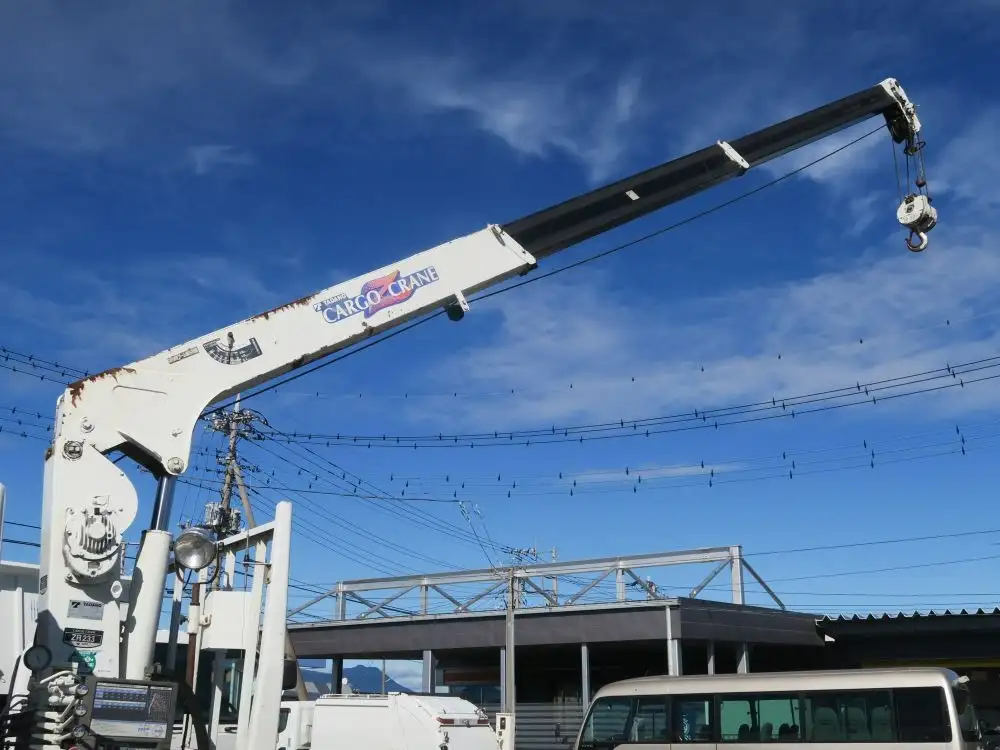 三菱 キャンター 小型 クレーン付 床鉄板 3段の中古トラック画像6