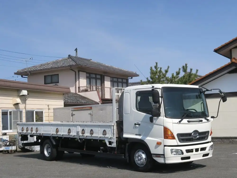 日野 レンジャー 中型/増トン 平ボディ ベッド TKG-FD9JLAAの中古トラック画像3