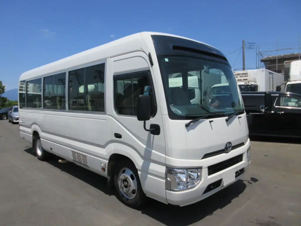 トヨタ コースター 小型 バス マイクロバス SKG-XZB70の中古トラック画像2