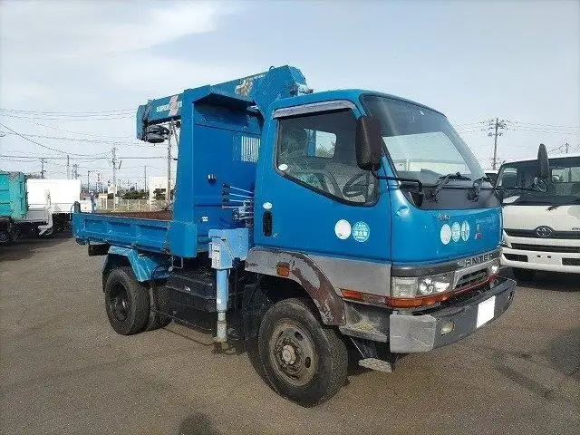 三菱 キャンター 小型 ダンプ クレーン付き KC-FG538BDの中古トラック画像3