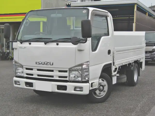 いすゞ エルフ 小型 平ボディ パワーゲート 床鉄板の中古トラック画像1