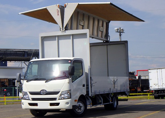 日野 デュトロ 小型 ウイング 超ロング TKG-XZU720M