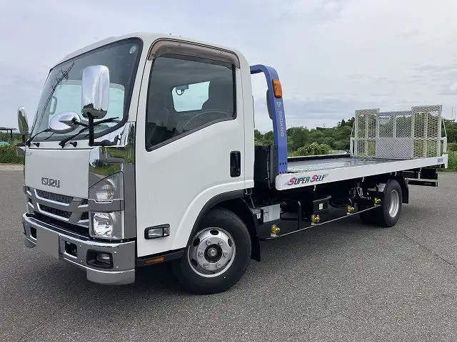 いすゞ エルフ 小型 車両重機運搬 ラジコン ウインチの中古トラック画像1