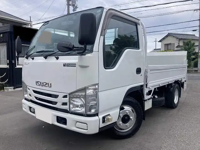 いすゞ エルフ 小型 平ボディ パワーゲート 床鉄板の中古トラック画像1