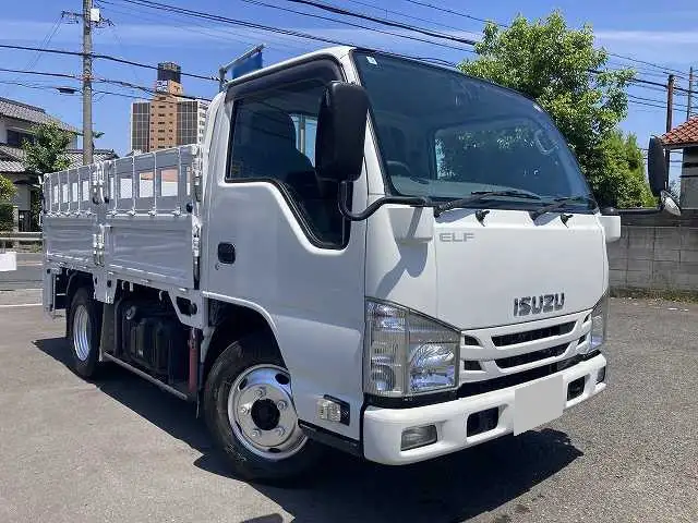 いすゞ エルフ 小型 平ボディ パワーゲート 床鉄板の中古トラック画像2