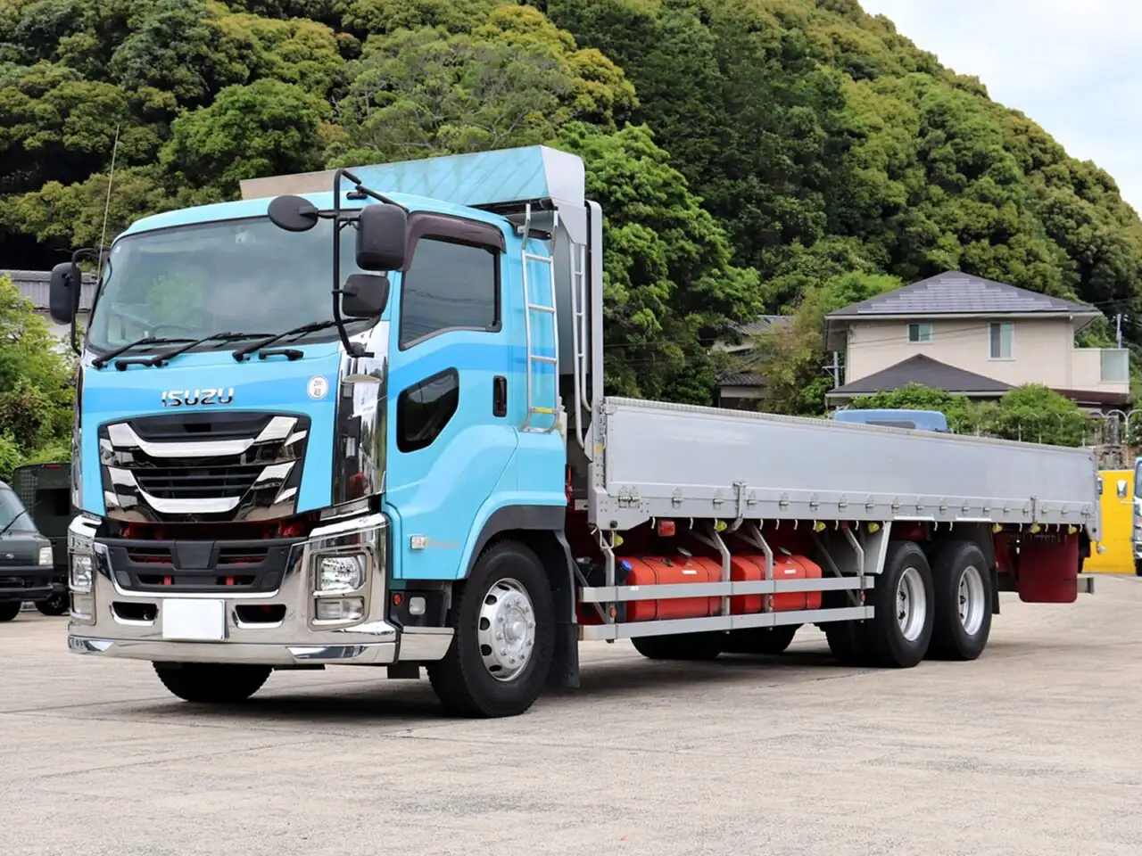 いすゞ ギガ 大型 平ボディ アルミブロック QKG-CYM77B の中古トラック【車両No.189365】