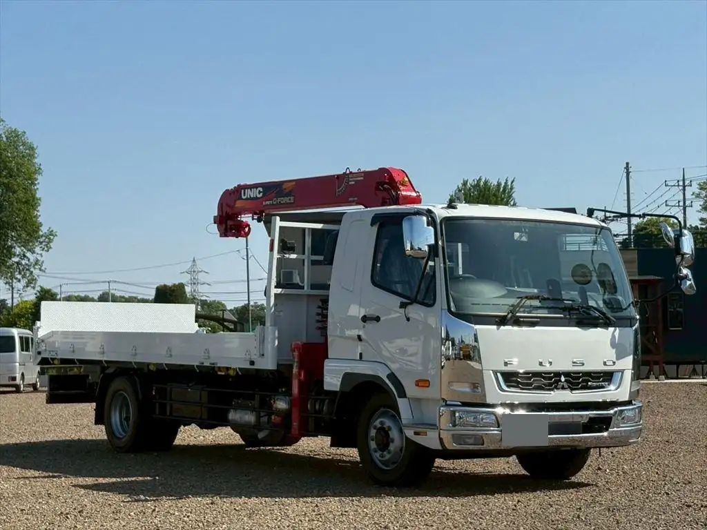 三菱 ファイター 中型/増トン 車両重機運搬 4段クレーン ラジコンの中古トラック画像2