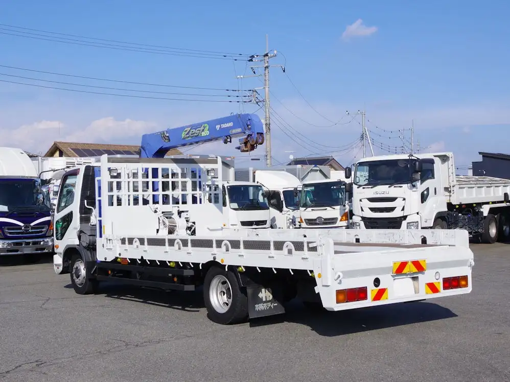 三菱 ファイター 中型/増トン 車両重機運搬 3段クレーン ラジコンの中古トラック画像4