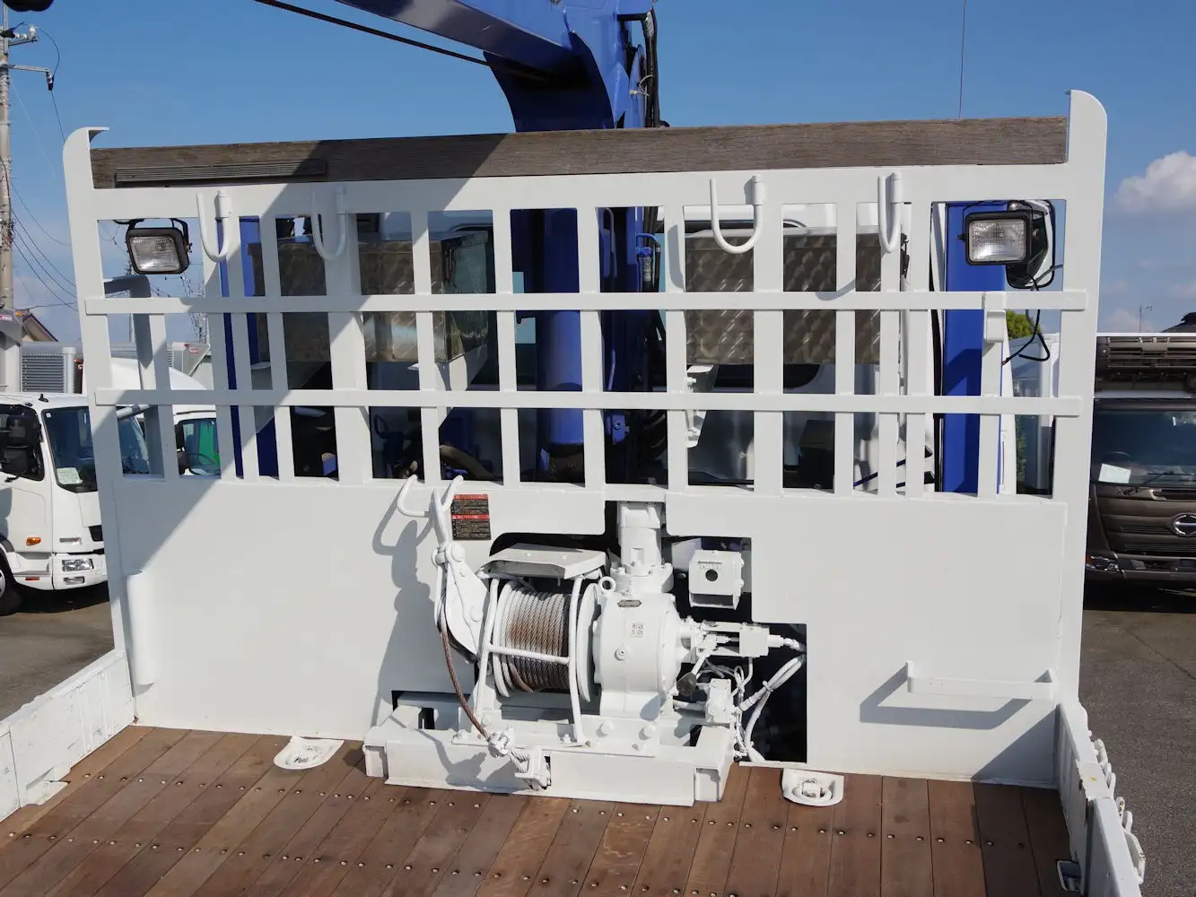 三菱 ファイター 中型/増トン 車両重機運搬 3段クレーン ラジコンの中古トラック画像8