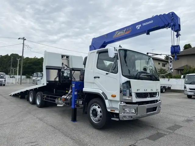 三菱 ファイター 中型/増トン 車両重機運搬 4段クレーン ラジコンの中古トラック画像2
