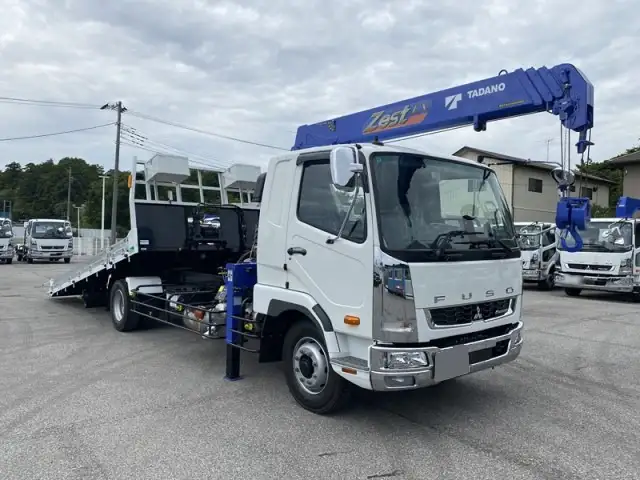 三菱 ファイター 中型/増トン 車両重機運搬 4段クレーン ラジコンの中古トラック画像2