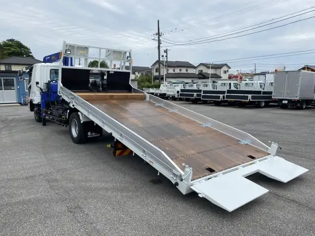 三菱 ファイター 中型/増トン 車両重機運搬 4段クレーン ラジコンの中古トラック画像7