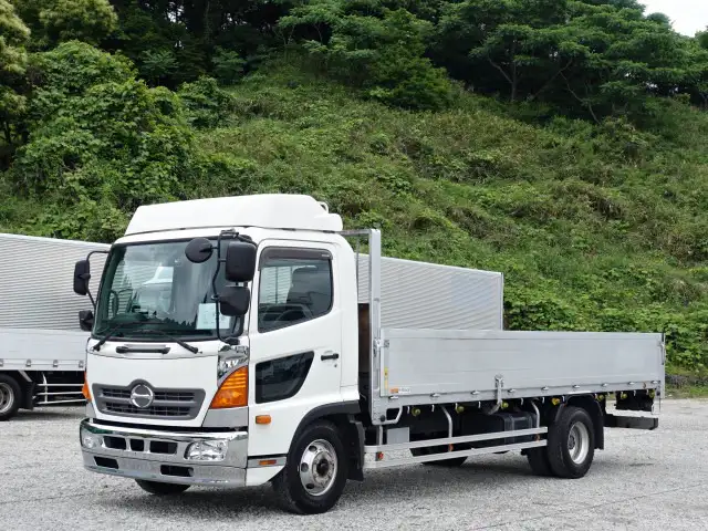 日野 レンジャー 中型/増トン 平ボディ アルミブロック TKG-FC9JJAAの中古トラック画像1