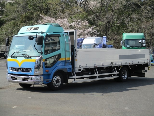 三菱 ファイター 中型/増トン 平ボディ アルミブロック ベッド の中古トラック【車両No.189201】