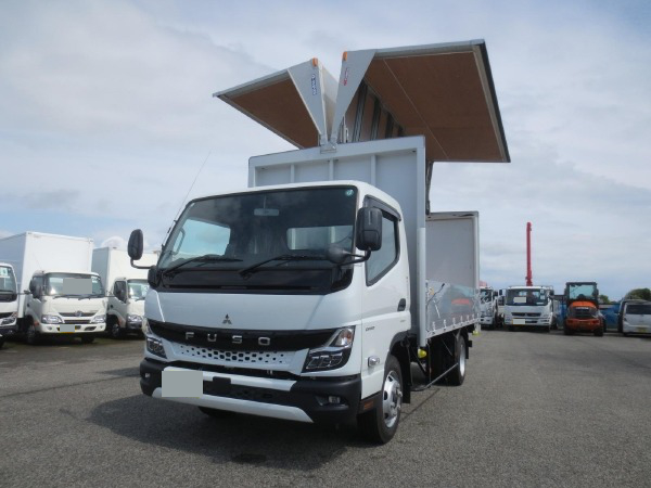 三菱 キャンター 小型 ウイング 幌ウイング パワーゲート の中古トラック【車両No.165389】