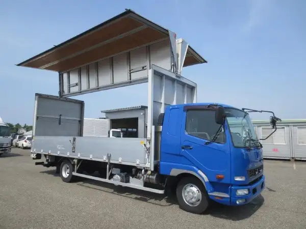 三菱 ファイター 中型/増トン ウイング パワーゲート ベッドの中古トラック画像4