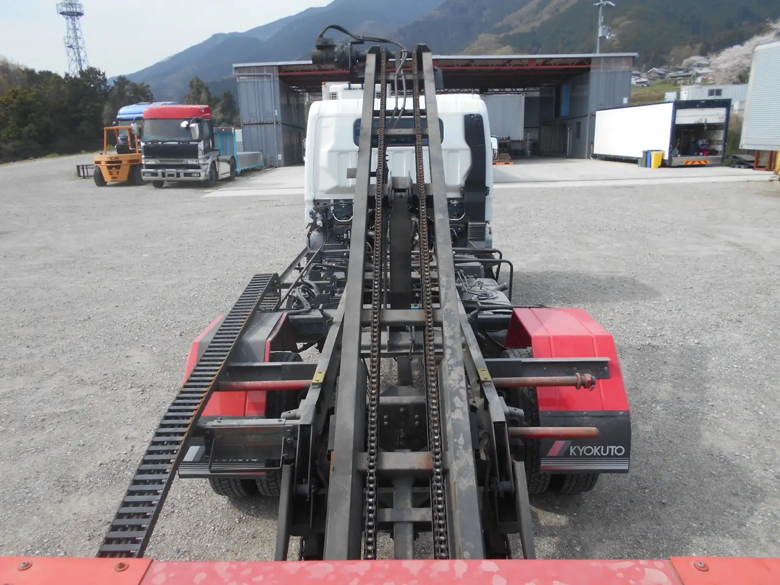 三菱 キャンター 小型 車両重機運搬 ウインチ TKG-FEB50の中古トラック画像9