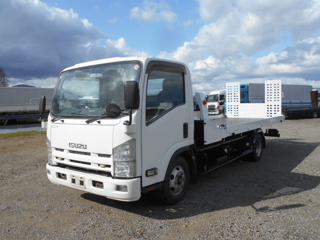 いすゞ エルフ 小型 車両重機運搬 ラジコン ウインチ の中古トラック【車両No.186321】