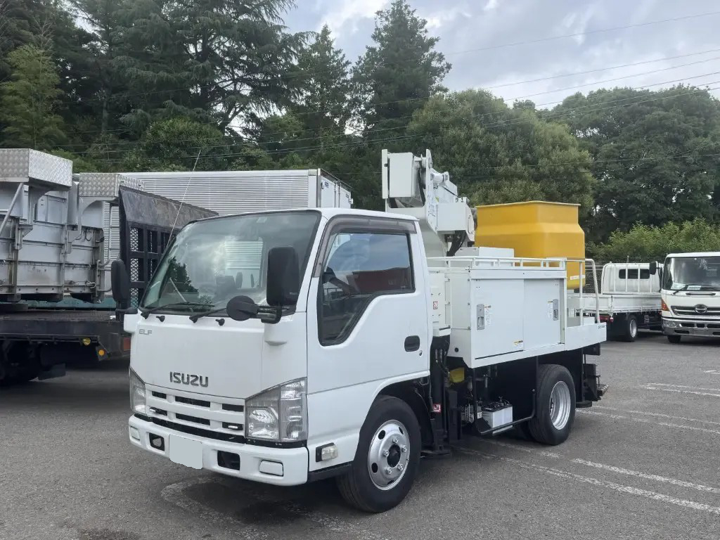 いすゞ エルフ 小型 高所・建柱車 高所作業車 電工仕様 の中古トラック【車両No.165937】