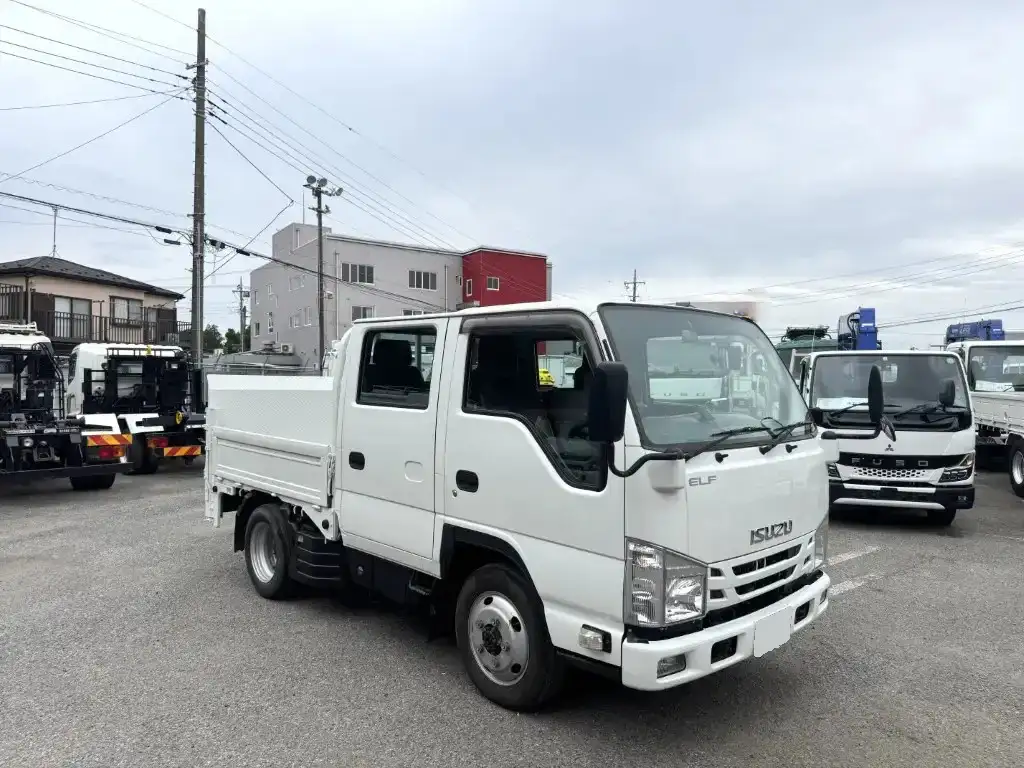 いすゞ エルフ 小型 平ボディ Wキャブ パワーゲートの中古トラック画像2