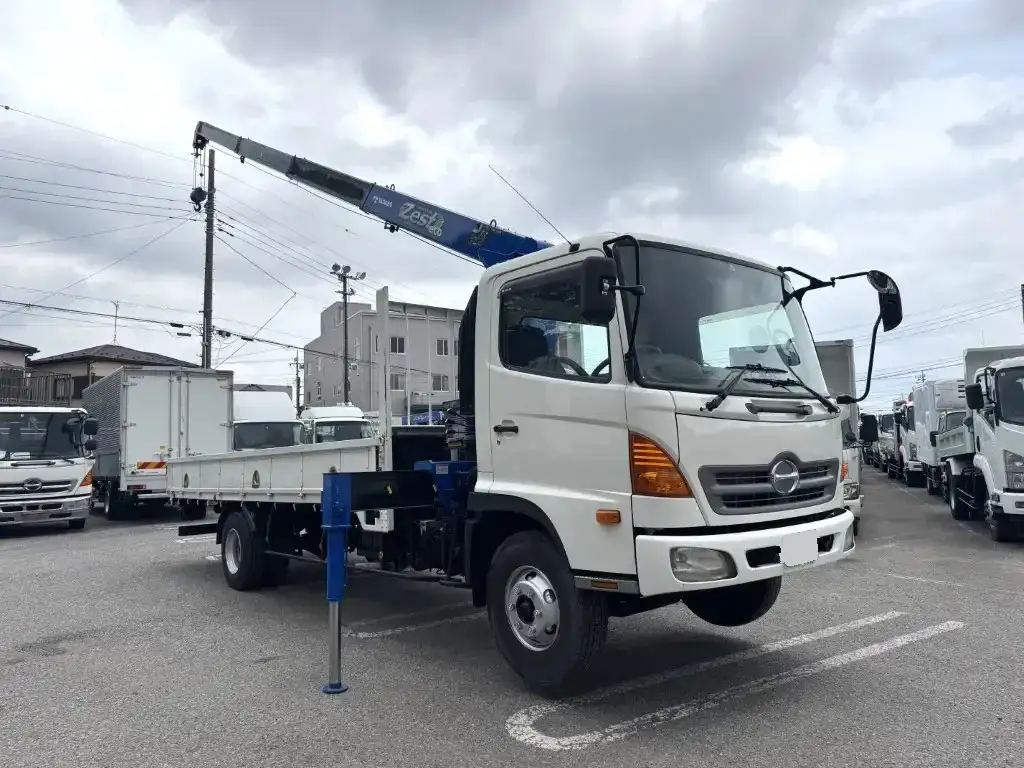 日野 レンジャー 中型/増トン クレーン付 床鉄板 4段の中古トラック画像2