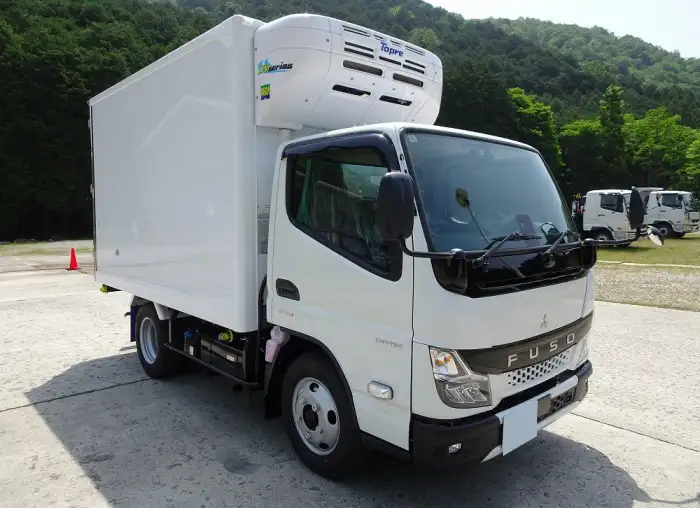 三菱 キャンター 小型 冷凍冷蔵 低温 床ステンの中古トラック画像3