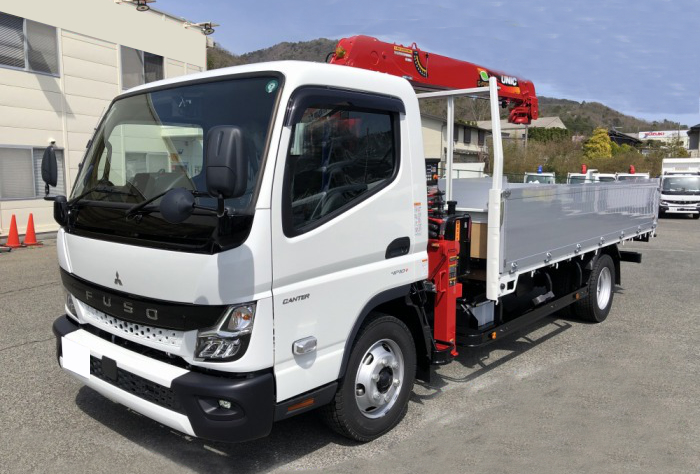 三菱 キャンター 小型 クレーン付 パワーゲート アルミブロック の中古トラック【車両No.180477】