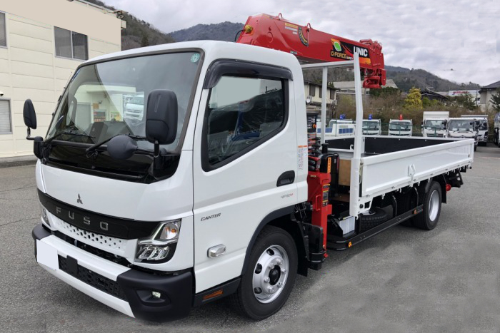 三菱 キャンター 小型 クレーン付 パワーゲート アルミブロック の中古トラック【車両No.180477】