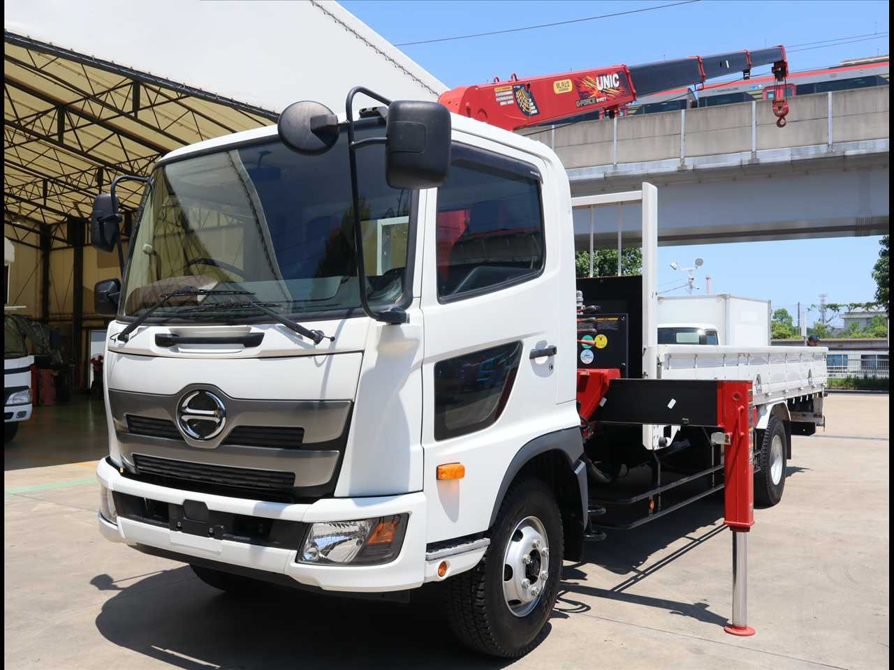 日野 レンジャー 中型/増トン クレーン付 床鉄板 4段 の中古トラック【車両No.152251】
