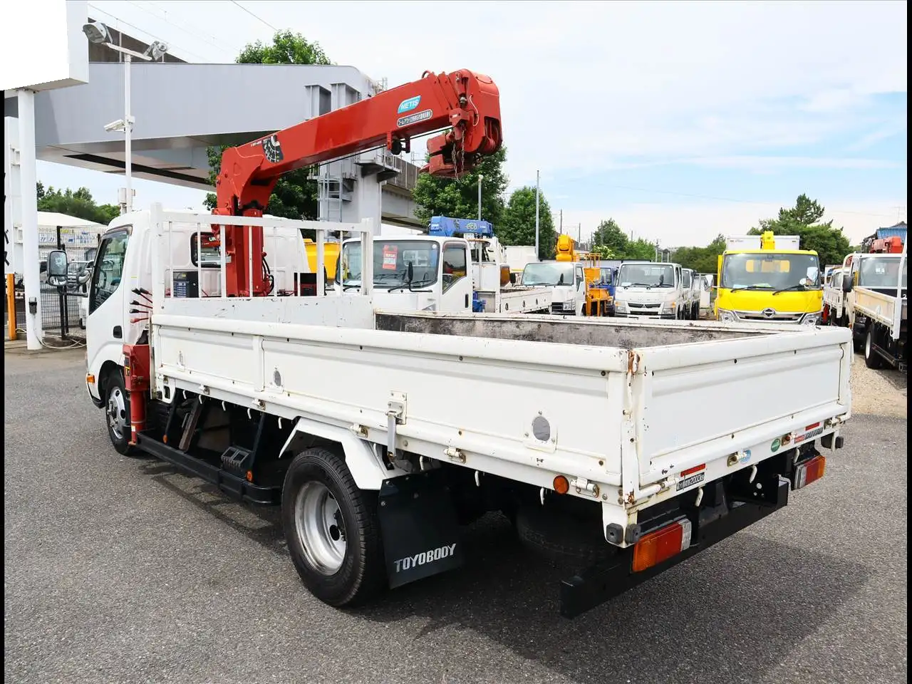 日野 デュトロ 小型 クレーン付 3段 フックインの中古トラック画像3