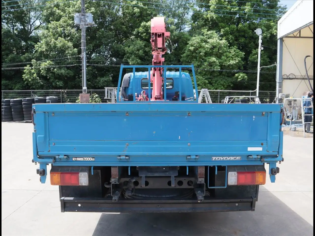 トヨタ トヨエース 小型 クレーン付 床鉄板 4段の中古トラック画像3