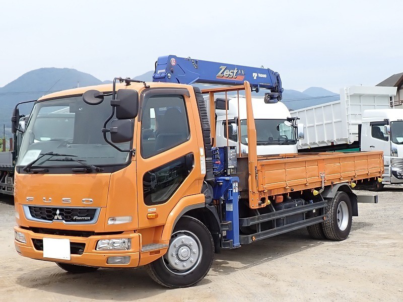三菱 ファイター 中型/増トン クレーン付 床鉄板 4段 の中古トラック【車両No.127617】