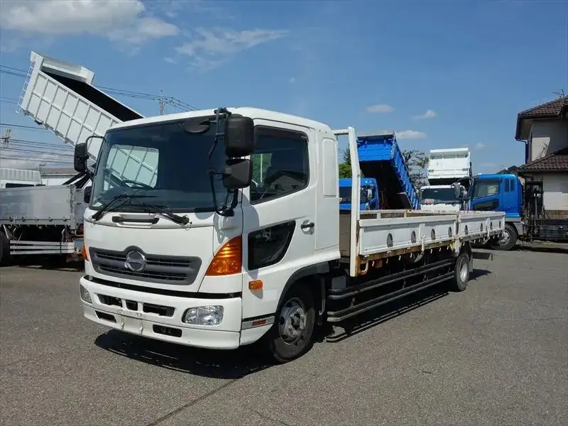日野 レンジャー 中型/増トン 平ボディ 床鉄板 ベッドの中古トラック画像1
