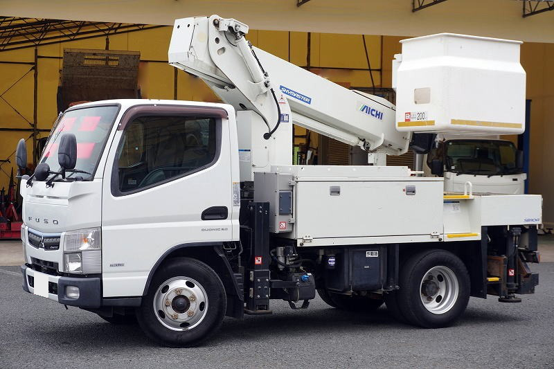 三菱 キャンター 小型 高所・建柱車 高所作業車 電工仕様 の中古トラック【車両No.115682】