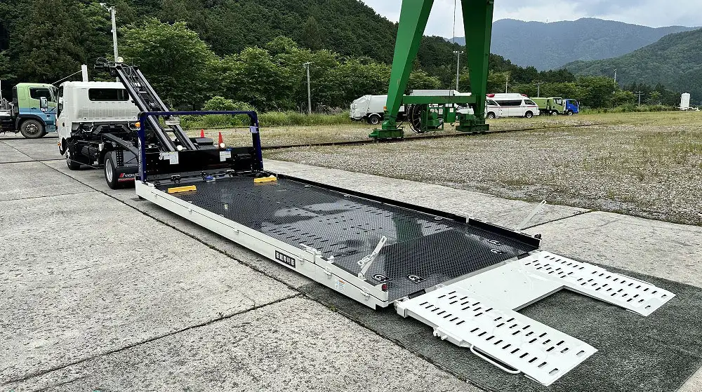 日野 デュトロ 小型 車両重機運搬 ラジコン ウインチの中古トラック画像5