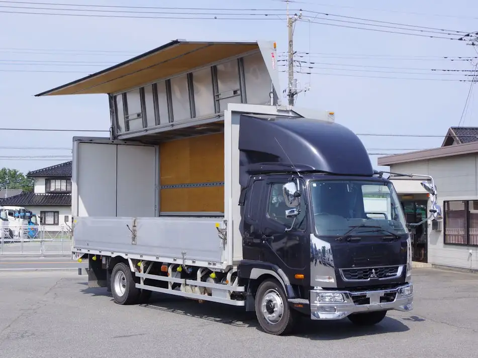 三菱 ファイター 中型/増トン ウイング 床鉄板 ベッドの中古トラック画像5