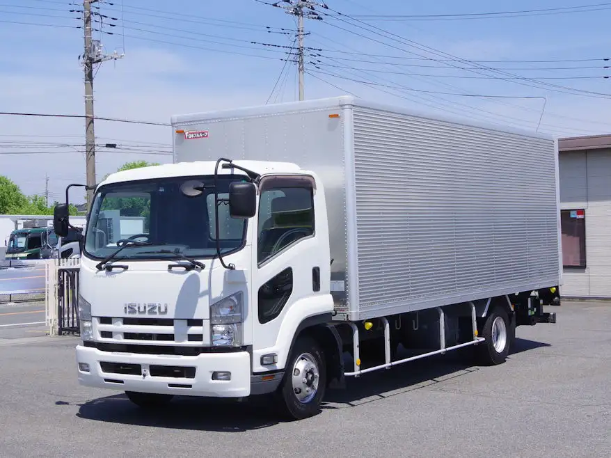 いすゞ フォワード 中型/増トン アルミバン パワーゲート TKG-FRR90S2の中古トラック画像1