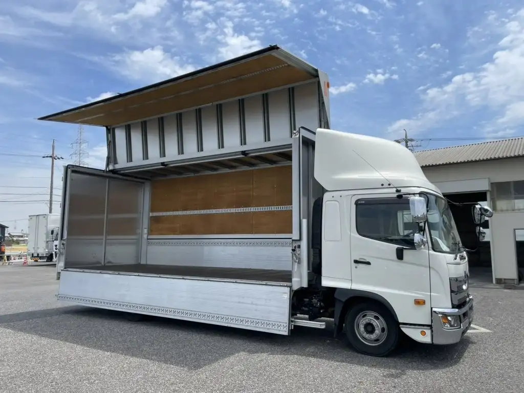 日野 レンジャー 中型/増トン ウイング エアサス ベッドの中古トラック画像6