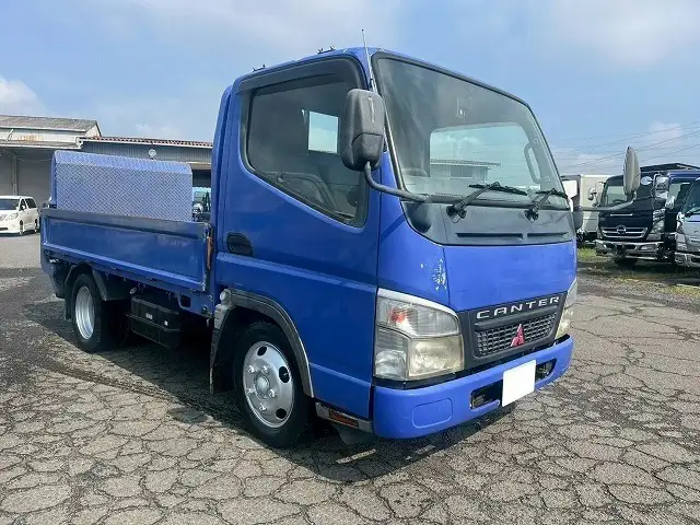 三菱 キャンター 小型 平ボディ パワーゲート 床鉄板の中古トラック画像2
