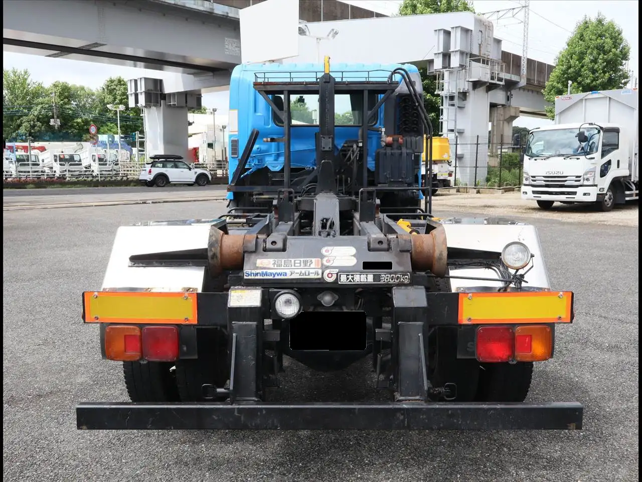日野 レンジャー 中型/増トン アームロール ツインホイスト BKG-FD7JGYAの中古トラック画像4