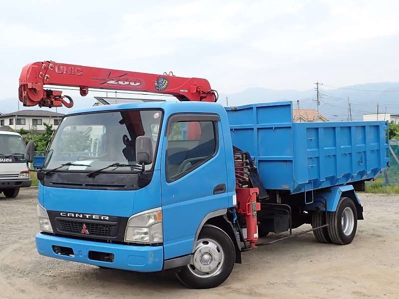 三菱 キャンター 小型 ダンプ 土砂禁 PA-FE71DBD の中古トラック【車両No.161085】