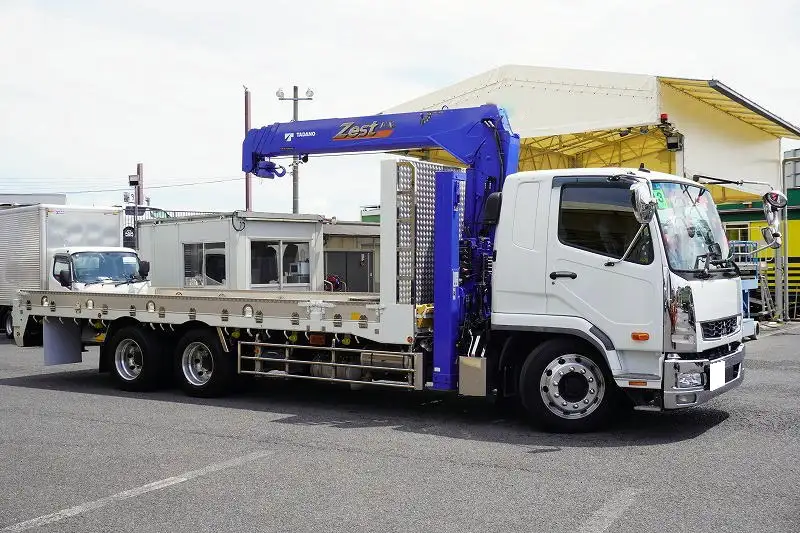三菱 ファイター 中型/増トン 車両重機運搬 4段クレーン ラジコンの中古トラック画像2