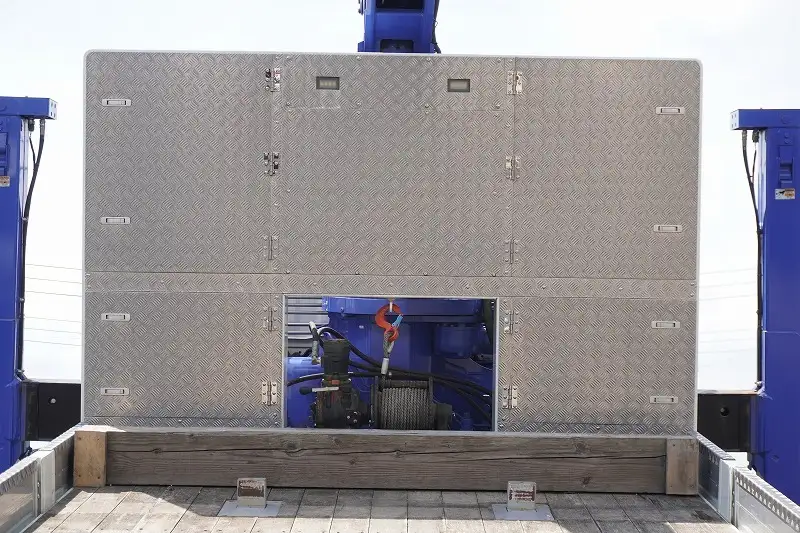 三菱 ファイター 中型/増トン 車両重機運搬 4段クレーン ラジコンの中古トラック画像6