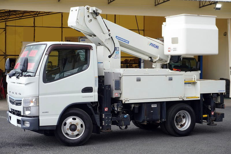 三菱 キャンター 小型 高所・建柱車 高所作業車 KK-FE73EB の中古トラック【車両No.92021】