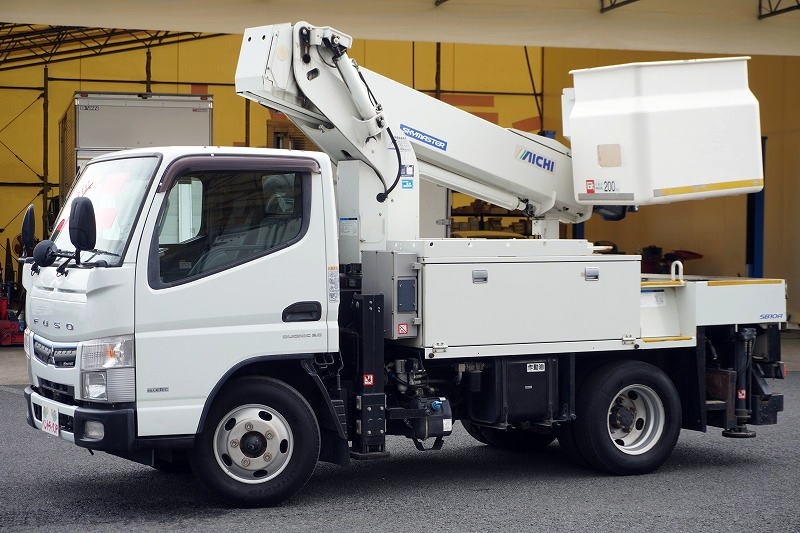 三菱 キャンター 小型 高所・建柱車 高所作業車 電工仕様 の中古トラック【車両No.166703】