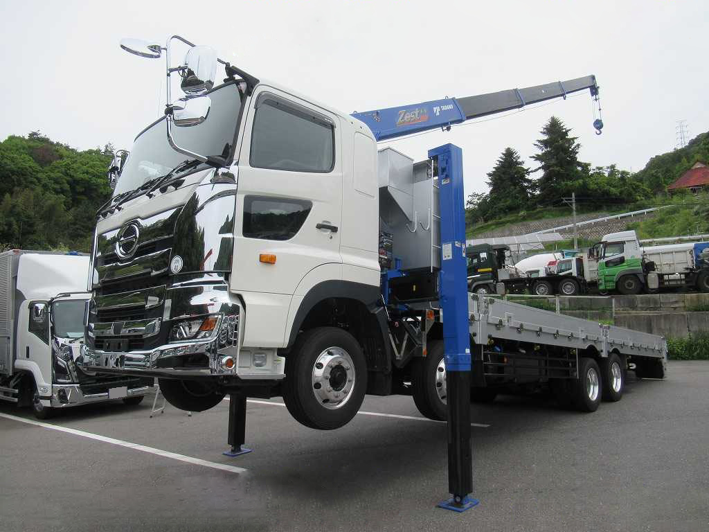 日野 プロフィア 大型 車両重機運搬 セルフローダー