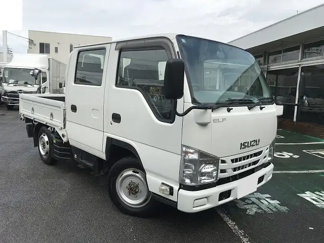 いすゞ エルフ 小型 平ボディ Wキャブ TPG-NHS85Aの中古トラック画像2