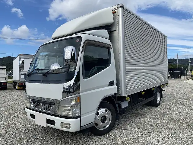 三菱 キャンター 小型 アルミバン シャッター式 PA-FE72EVの中古トラック画像1