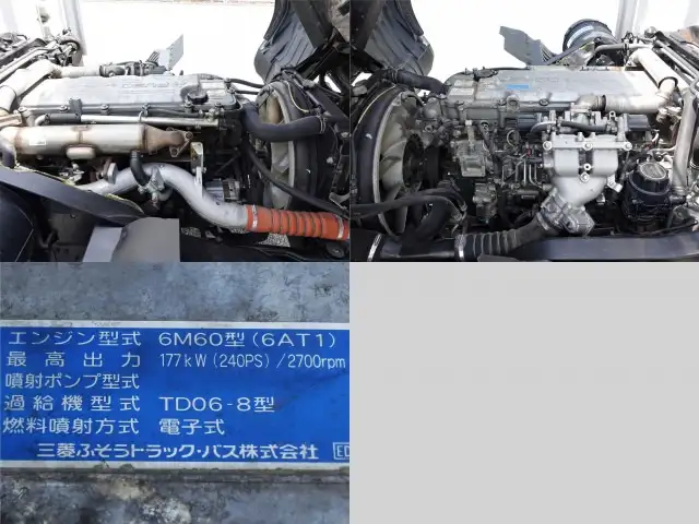 三菱 ファイター 中型/増トン ウイング ベッド PDG-FK61Fの中古トラック画像15