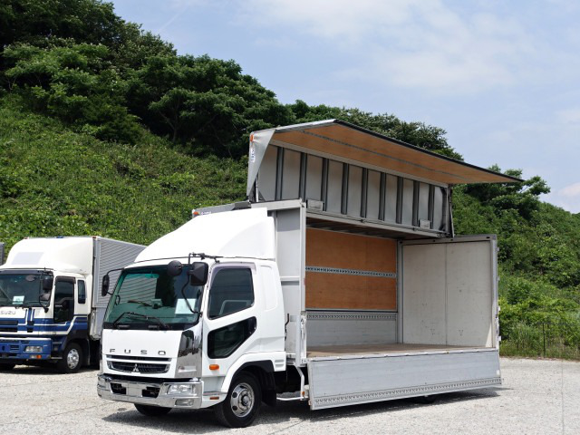 三菱 ファイター 中型/増トン ウイング パワーゲート ベッド の中古トラック【車両No.164754】